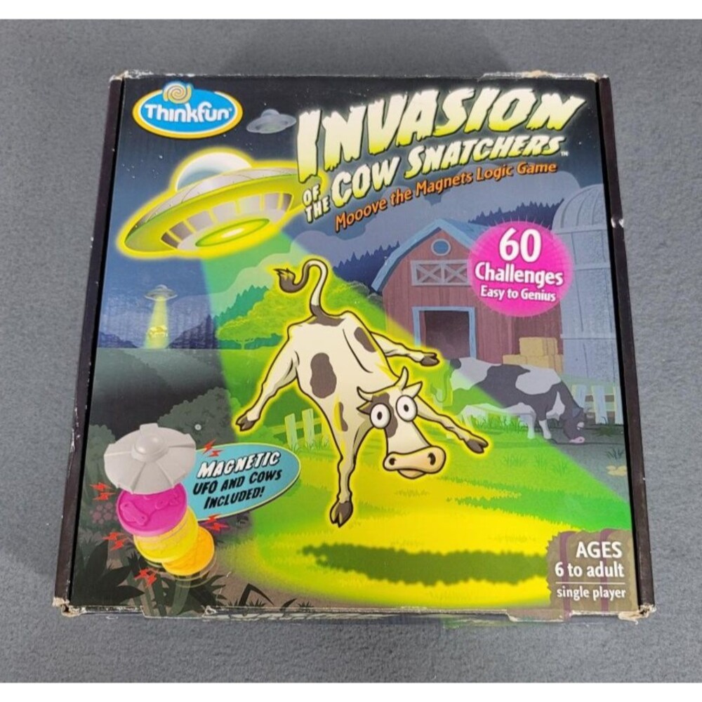Thinkfun Invasion of the Cow Snatchers Logic Game